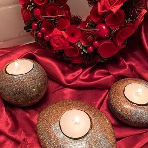 3 piece candle holder set